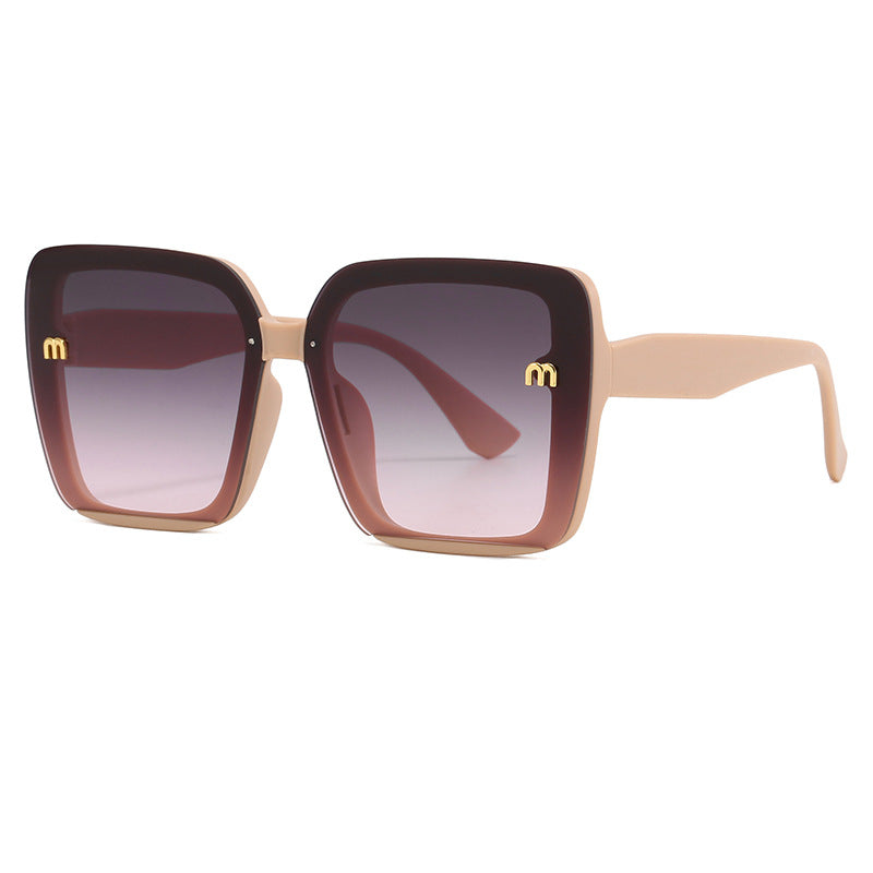 Damen oversized quadratische Sonnenbrille mit elegantem Rahmen Karnz