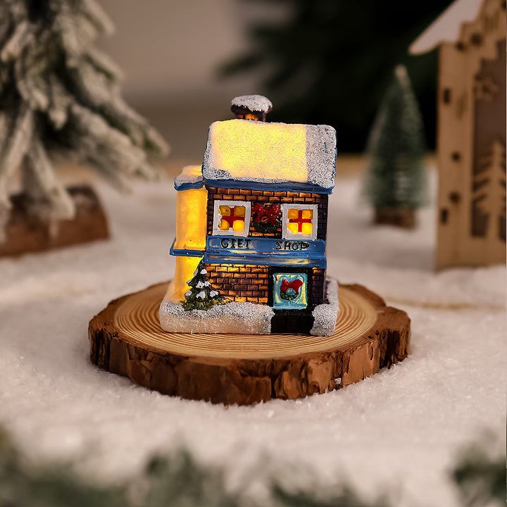 Nostalgische Weihnachtsdorf-Haus-Dekoration Karnz