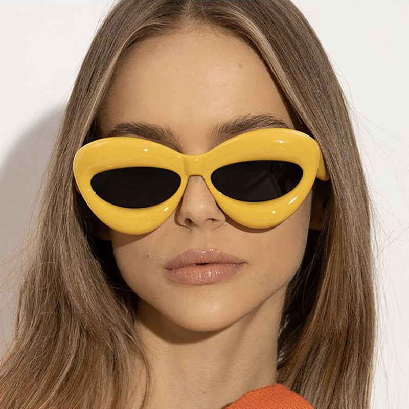 Damen Modische Cat-Eye Sonnenbrille mit einzigartigem Design Karnz