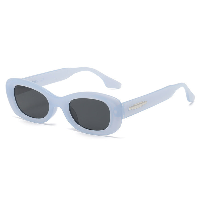 Damen modische Sonnenbrille mit ovaler Rahmenform und UV-Schutz Karnz