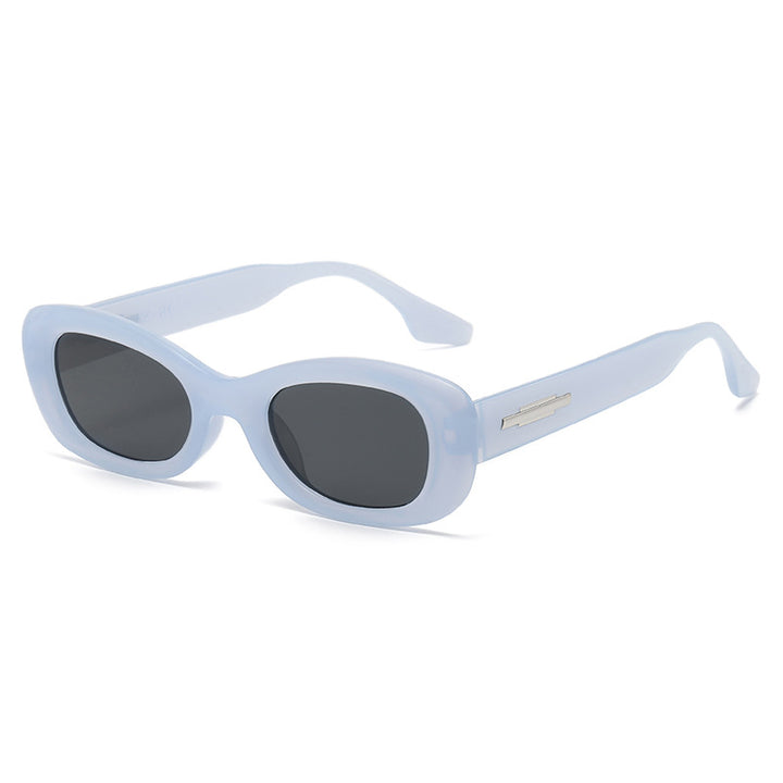 Damen modische Sonnenbrille mit ovaler Rahmenform und UV-Schutz Karnz