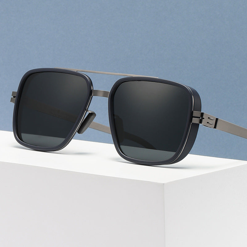 Herren Premium Sonnenbrille im modernen quadratischen Design Karnz