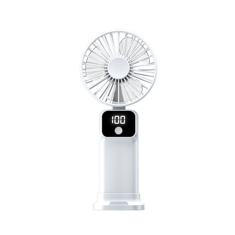 Unisex Tragbarer USB Ventilator mit digitaler Anzeige Karnz