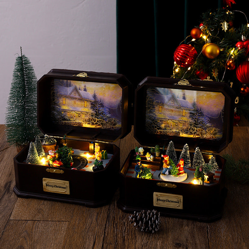 Weihnachtsdorf Spieluhr Karnz