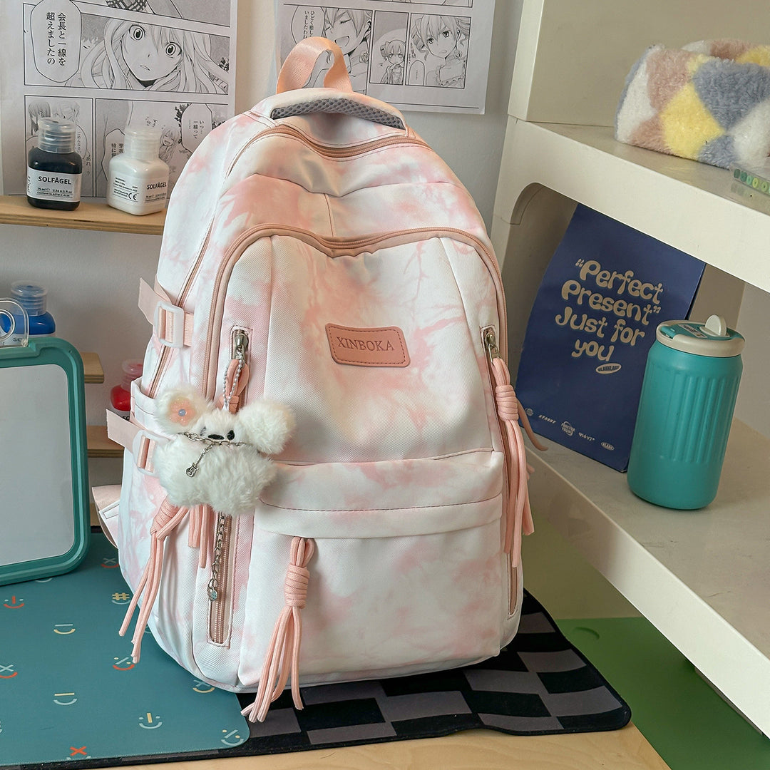 Trendige Marmor-Muster-Rucksack Karnz