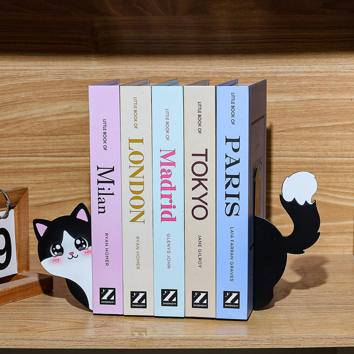 Dekorative Katzenbuchstützen