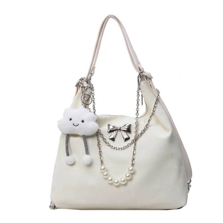 Modische Handtasche mit Einzigartigem Anhänger und Kettenakzenten Karnz