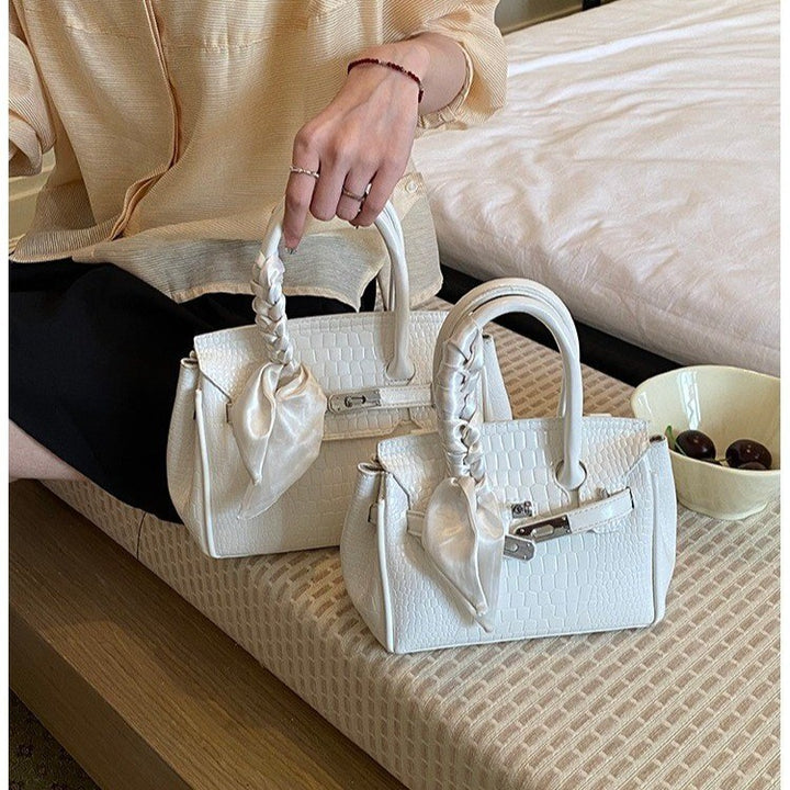 Elegante Krokodil-Prägung Handtasche Karnz