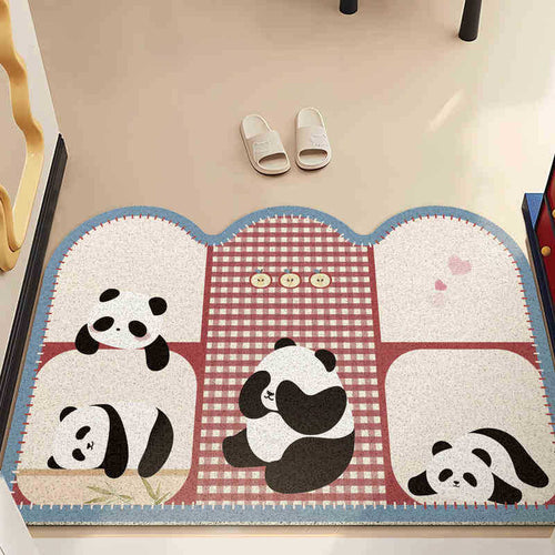 Süßes Panda-Themen Küchenmatte