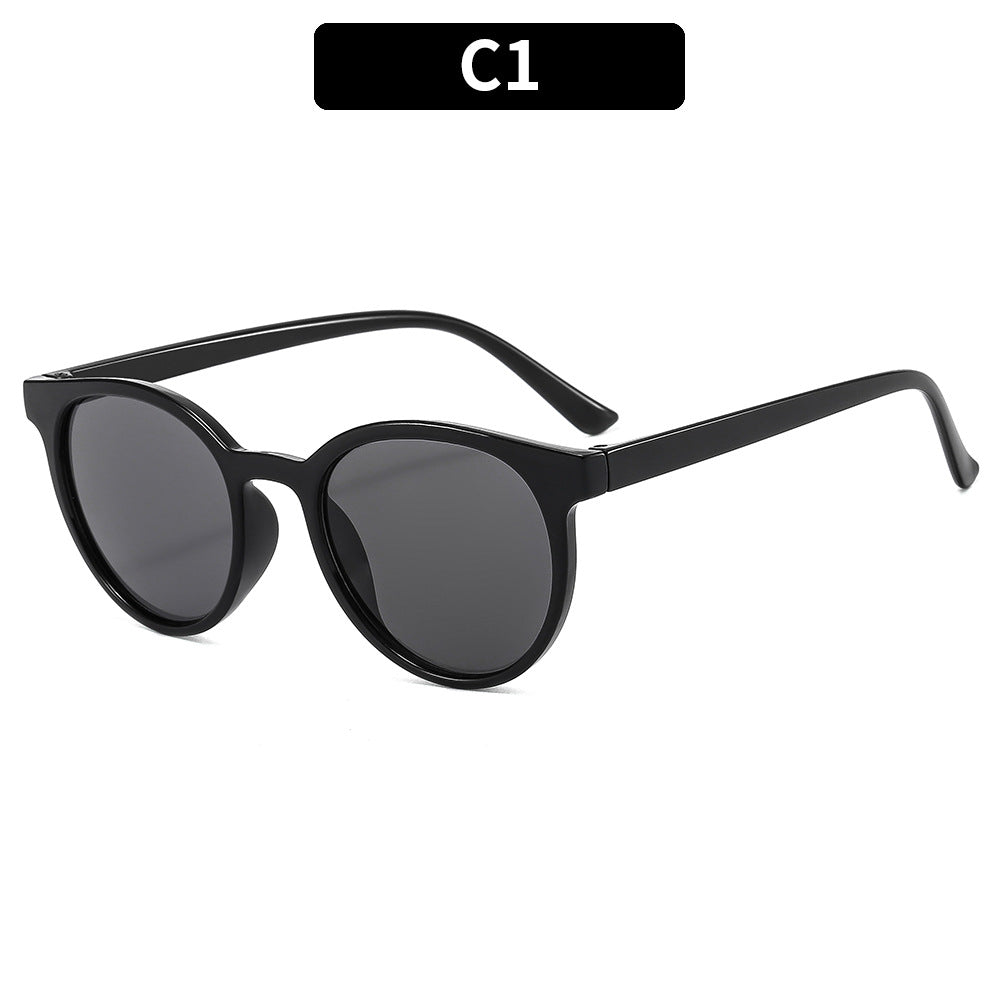 Vintage-Inspirierte Runde Rahmen Sonnenbrille