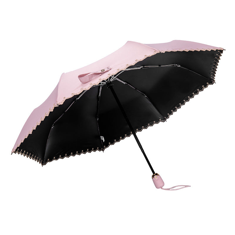 Damen eleganter Kunstfellschirm Karnz