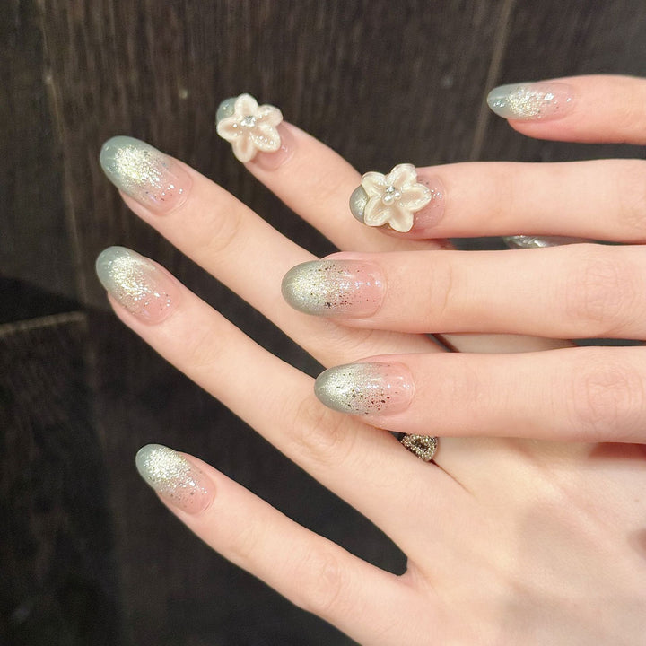 Floral Press-On Nagelkunst Set  1791773600