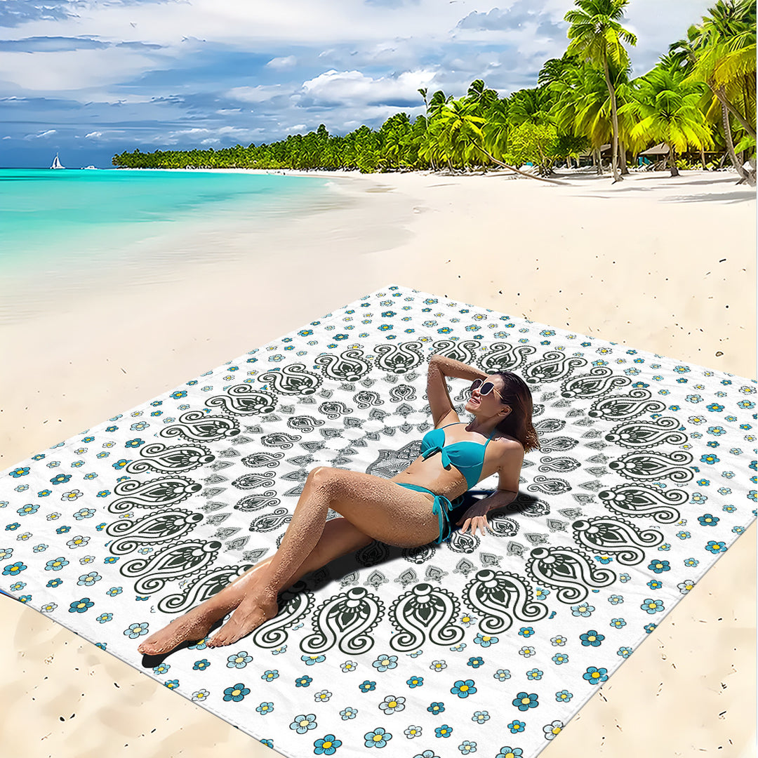 Mandala Design Strandmatte Karnz