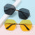 Damen hexagonale Sonnenbrille mit elegantem Metallrahmen Karnz