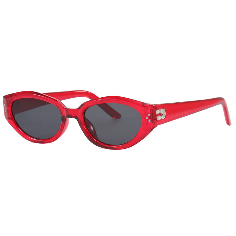 Damen modische Sonnenbrille mit animalischem Muster und stylishem Rahmen Karnz