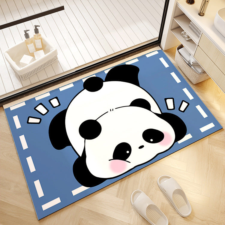 Süßer Panda-Druck-Badezimmermatte Karnz
