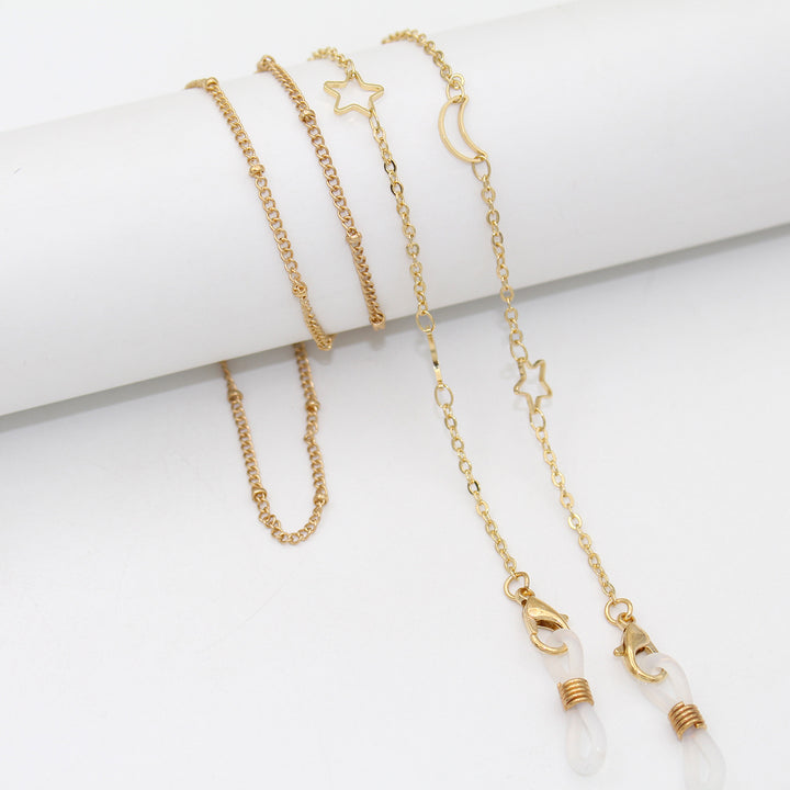 Elegante Stern-Verbundene Brillen Kette Karnz