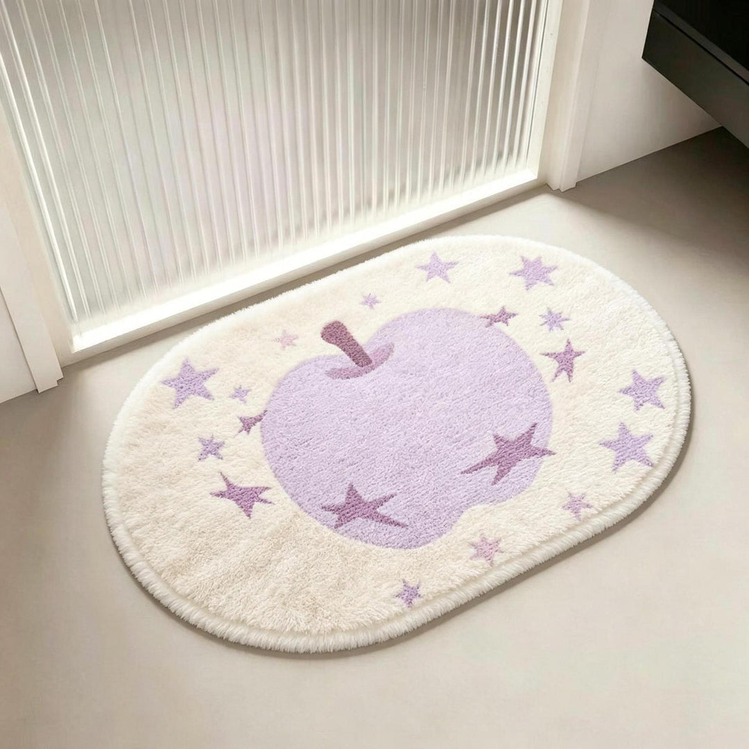 Dekorative Apfel-Themen-Badmatte für Zuhause