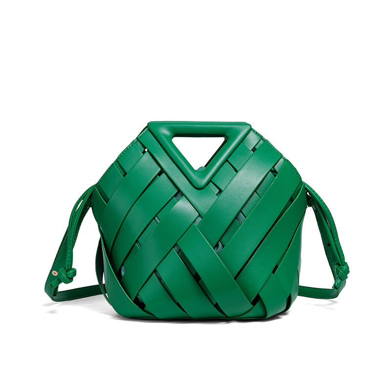 Handgefertigte Geflochtene Leder-Handtasche Karnz