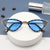 Damen Cat-Eye Sonnenbrille mit Glitzer-Details Karnz