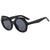 Damen oversized Sonnenbrille mit stilvollen, geschwungenen Rahmen Karnz