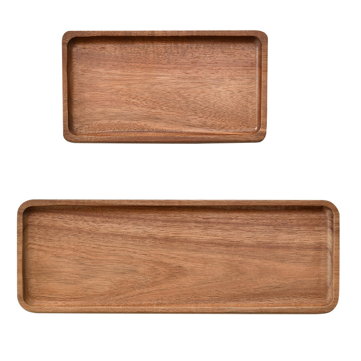 Elegantes Holzserviertablett mit Erhöhter Kante Karnz