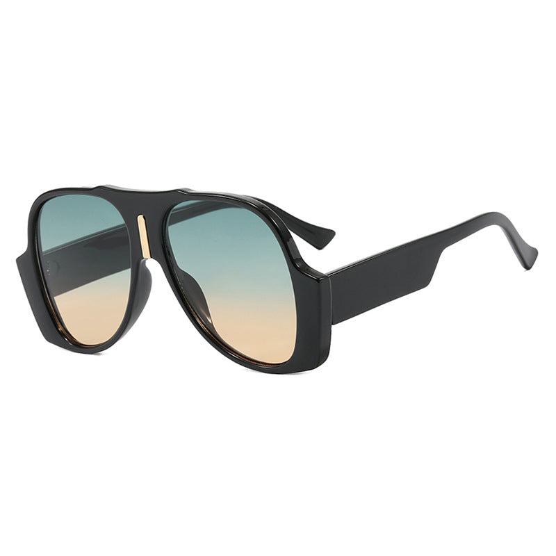 Damen quadratische Sonnenbrille mit einzigartigem tiermuster Rahmen und UV-Schutz Karnz