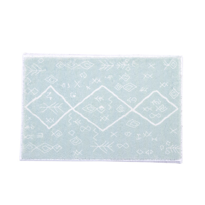 Weicher Hochflor-Badematten-Teppich mit Berber‑inspiriertem Rhombenmuster Karnz