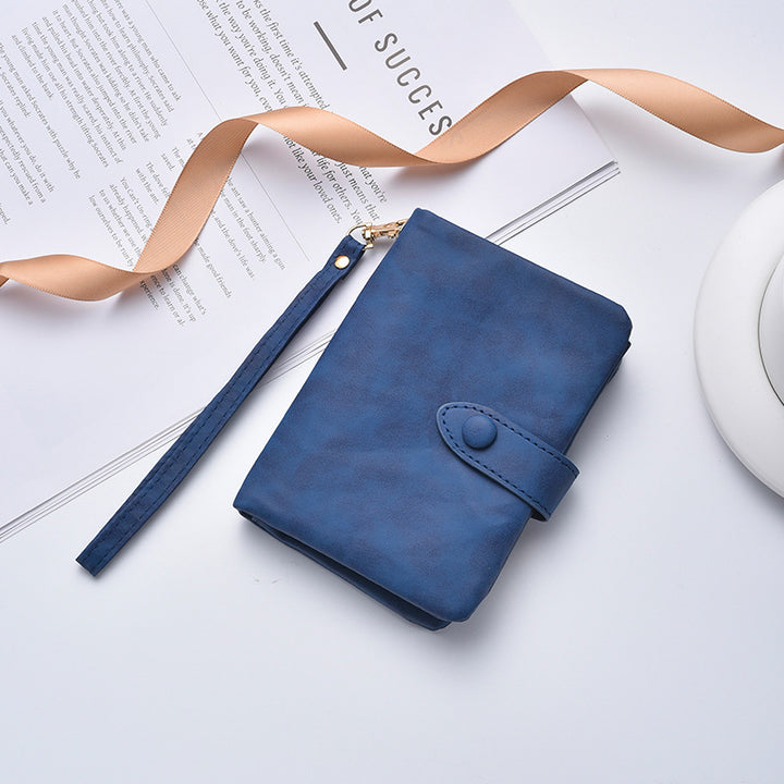 Kompakte Kunstleder Clutch Geldbörse Karnz
