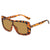Damen stilvolle Oversize-Sonnenbrille im futuristischen Design Karnz