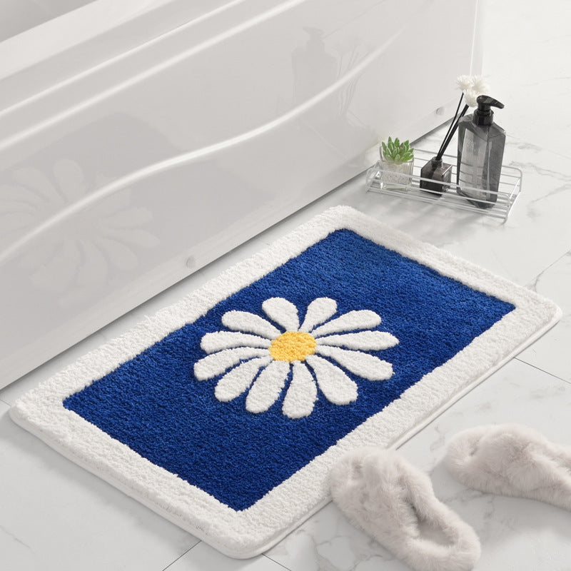 Floral gemusterte plüsch Badevorleger Karnz