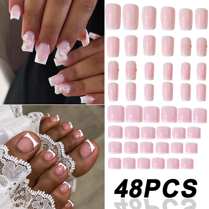 Hochwertiges französisches Press-On-Nail-Set Karnz