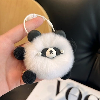 Süßes Panda Plüsch Schlüsselanhänger Set Karnz