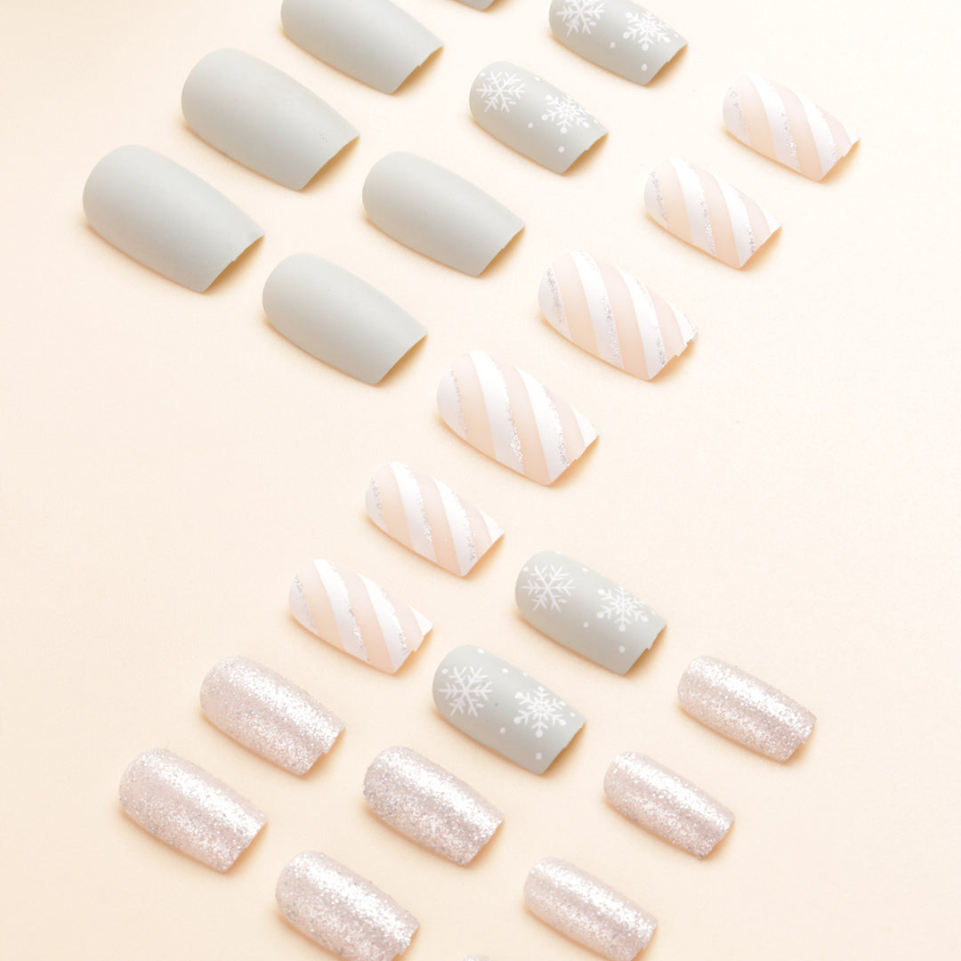 Winter-Themen Druck-Nagelkunst Karnz