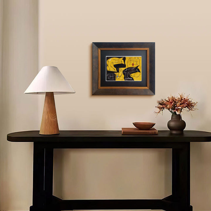 zeitgenössische abstrakte gerahmte Kunst