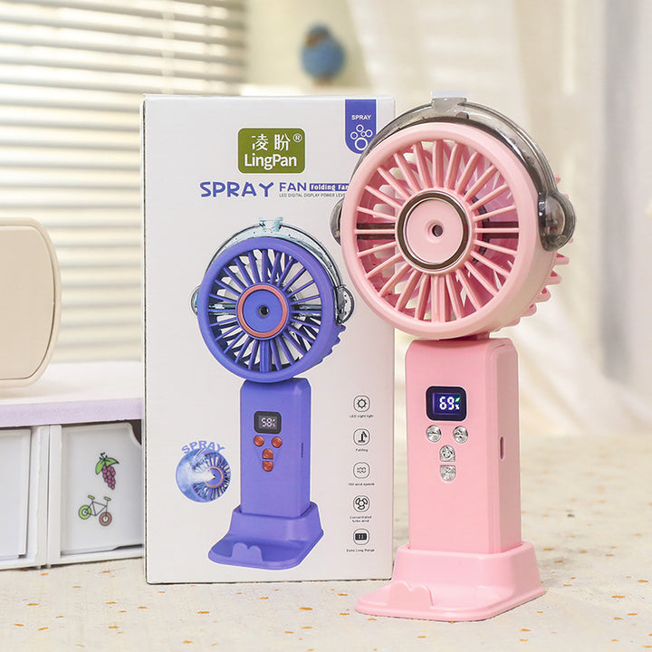 Damen Tragbarer USB Ventilator mit digitaler Steuerungsanzeige und flexibler Neigung Karnz