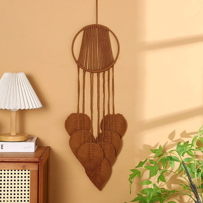 Makramee Herz Wandbehang Karnz