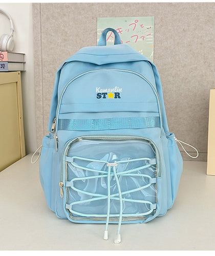 Transparenter Front-Schulrucksack