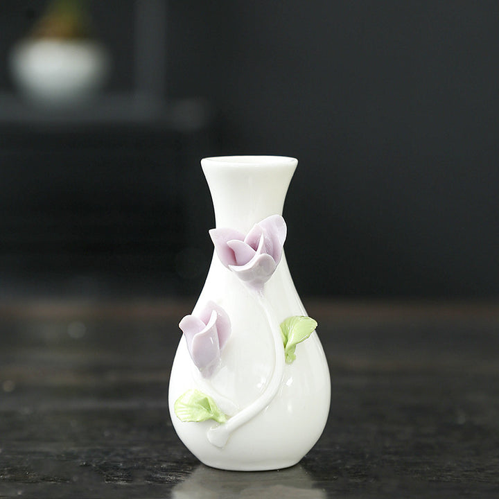 Florale Kunst Keramikvase Karnz