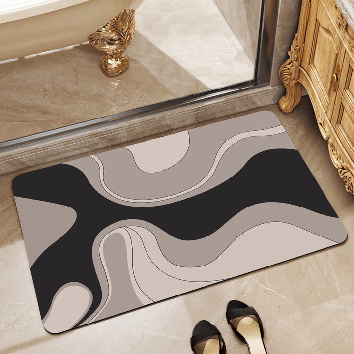 Modern Abstract Badmat Karnz
