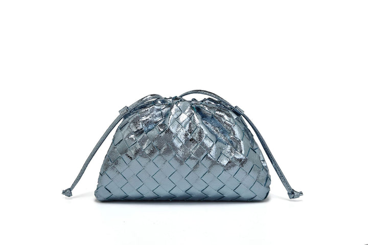 Elegante Gewebte Leder Eimer Tasche Karnz
