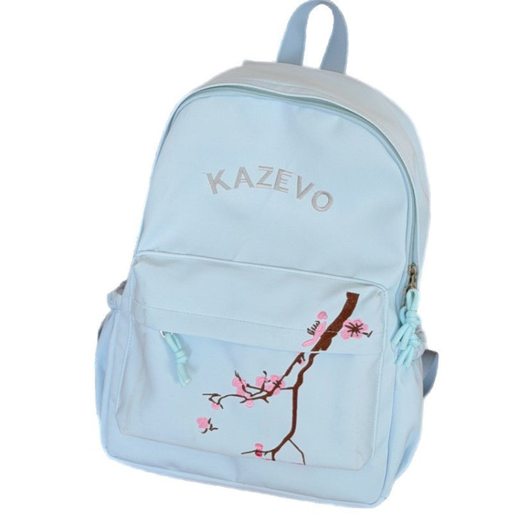 Stylische bestickte Kirschblüten-Rucksack Karnz