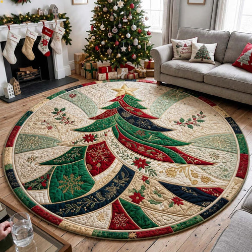 Runder Weihnachtsbaum Teppich