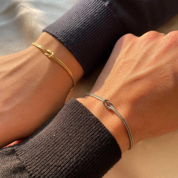 Elegante Doppelstrang-Knotenarmband Karnz