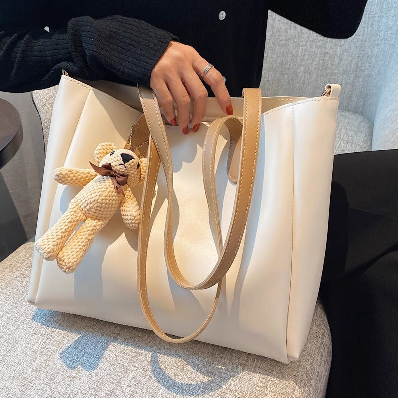 Geräumige Weiche Leder Tote Bag Karnz