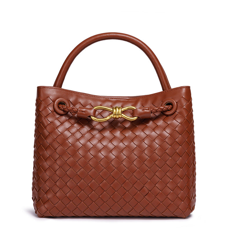 Elegante geflochtene Leder-Tasche Karnz