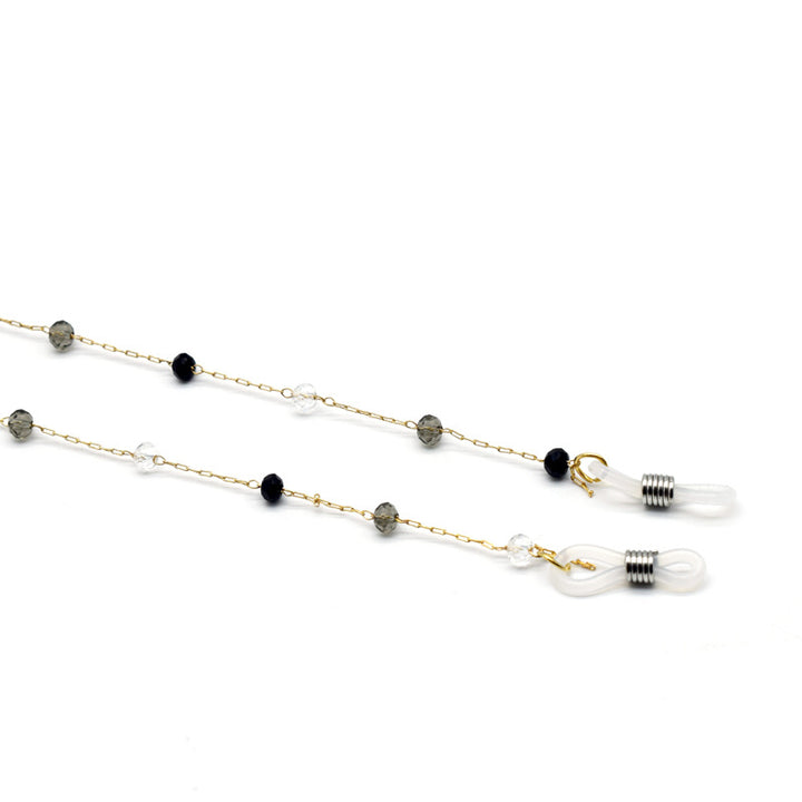 Elegante Perlen Brillen Kette Karnz