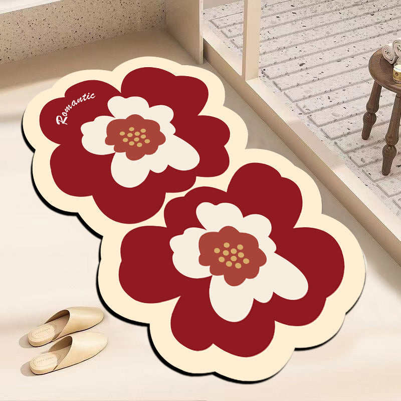 Blumenförmige Badematte