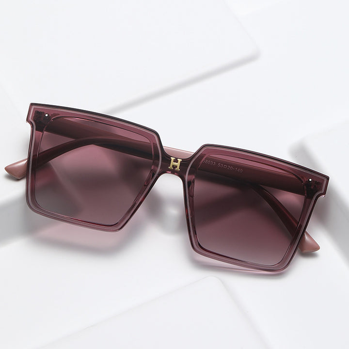 Damen quadratische Sonnenbrille mit elegantem Verlauf Karnz