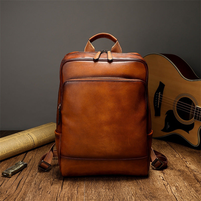 Eleganter und Funktionaler Rucksack Aus Hochwertigem Leder Karnz